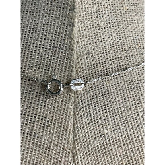 18" Silver 925 Box Chain Necklace Delicate Simple Elegant Classy - Picture 5 of 6